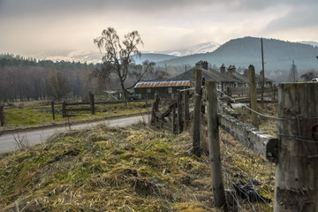 Braemar, Aberdeenshire, Scotland, UK. Cairngorm Mountains in Royal Deeside.