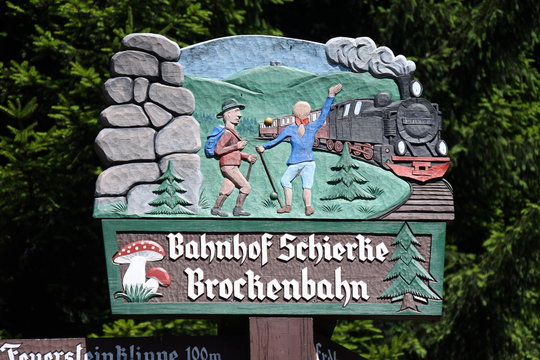Der Bahnhof Schierke am Brocken im Harz