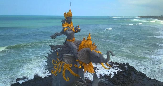 Religious statue at Pererenan beach line,Bali ,Indonesia