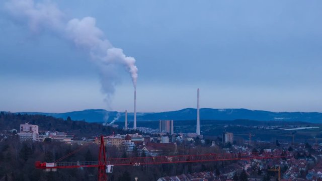 Sonnenuntergang in Esslingen