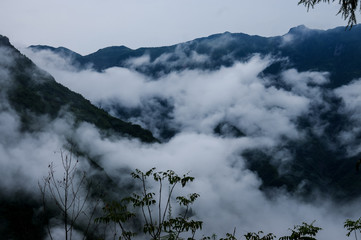 Sea of Clouds Sweeps over the Mountains