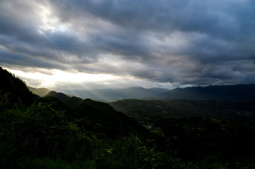View of Mountains under Blue Sky