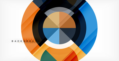 Vector circle abstract background