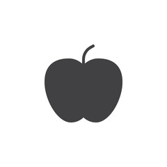 Apple vector icon. filled flat sign for mobile concept and web design. Healthy Fruit simple solid icon. Symbol, logo illustration. Pixel perfect vector graphics