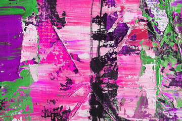 Artists oil paints multicolored closeup abstract background