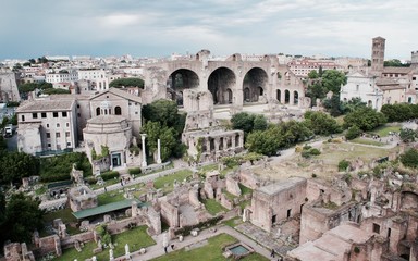 Fototapeta na wymiar Roman Forum-Rome-Italy