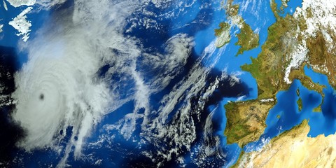 Extremely detailed and realistic high resolution 3d illustration of planet Earth. Shot from Space. Elements of this image are furnished by Nasa