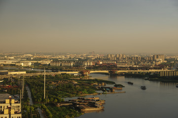Fototapeta na wymiar Chinese modern urban city landscape
