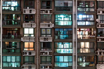 Fototapeta na wymiar Hochhaus Wohnungen Shanghai Chian