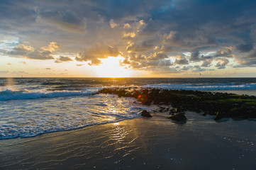 Obraz premium Sylt Nordsee Meer Sonnenuntergang