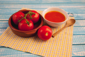 Salsa de tomates ecológicos 