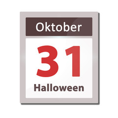 31. Oktober - Kalender - Halloween