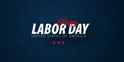 Labor Day sale promotion, advertising, poster, banner, template with American flag. American labor day wallpaper. Voucher discount