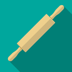 rolling pin vector flat design.