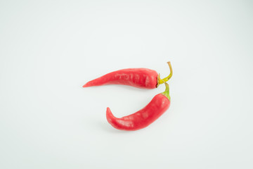 Chili pepper on white background