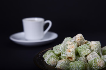 Turkish coffee and Turkish delights , ottoman and turkish culture's drink