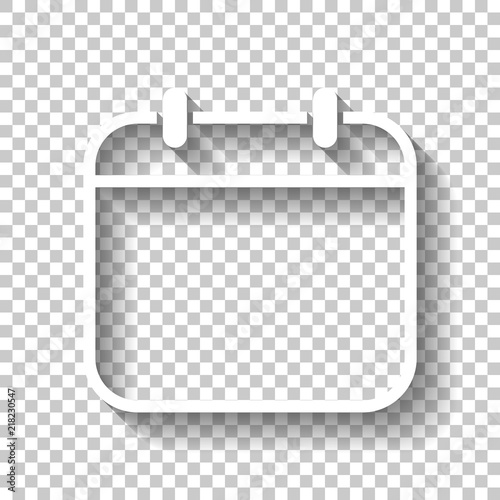 Simple Calendar Linear Thin Outline White Icon With Shadow On Wall Mural Fokas Pokas Simple Calendar Linear Thin Outline White Icon With Shadow On Wall Mural Fokas Pokas