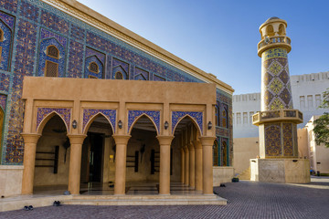 Fototapeta na wymiar Die Katara Moschee im Kulturellen Zentrum von Doha, Katar