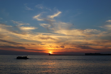 Fototapeta na wymiar Sunset over the Black Sea