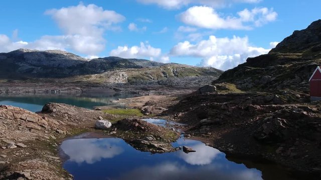 Rivers and lakes in the norwegian mountains