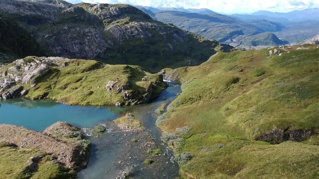 Rivers and lakes in the norwegian mountains