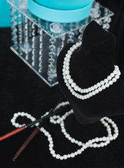 Fototapeta premium Fashion white jewelry