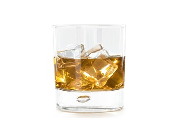 Glass of Whiskey and Ice