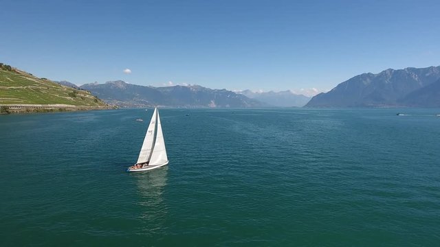 Vigne de Lavaux - Switzerland - Suisse - Drone