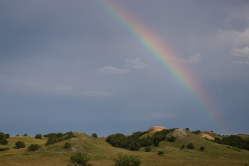 Rainbow Over Hills