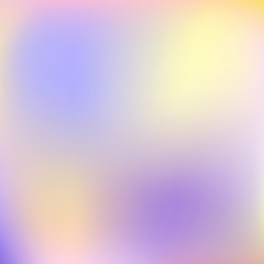 Blurred vector background, diffused pastel colors. Light yellow, violet stains. Soft gradient. Abstract template for modern creative design. Dreamy, airy, mysterious concept image. EPS10 illustration