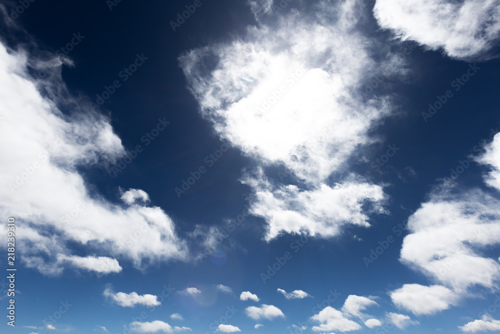 Wall mural clouds with blue sky