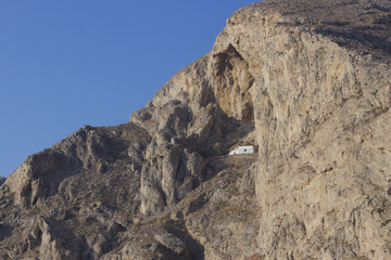 Fototapeta premium Panaghia Katefiani a Perissa a Santorini