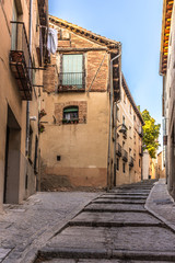 The historical Jewish neighborhood of Segovia. Restored in cooperation with Israel (Castilla y Leon, Spain)