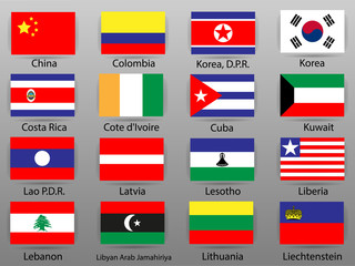 Flags of all countries of the world Part 6