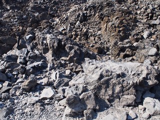 Rugged terrain of the Big Obsidian Flow 