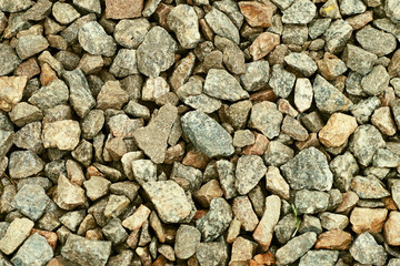 crushed stone close-up texture background