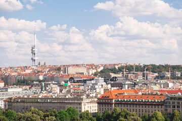 Fototapeta na wymiar Panorama on capital city of Czech Republic Prague