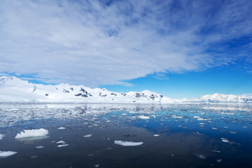 Fototapeta na wymiar landscape of south pole