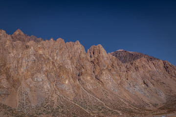 Fototapeta premium Mountains near Los Penitentes in the Summer at Cordillera de Los Andes - Mendoza Province, Argentina.