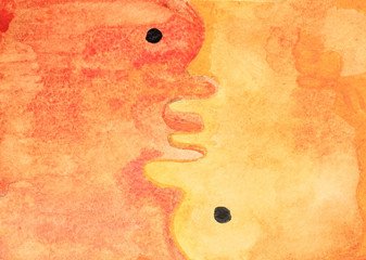 Abstract watercolor background painting