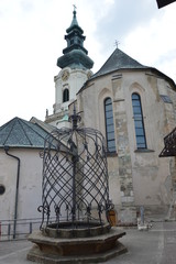 Szlakiem krainy Nitrzańskej - Nitra - plac  Wasylaz studnią na  wzgórzu zamkowym © jaceka