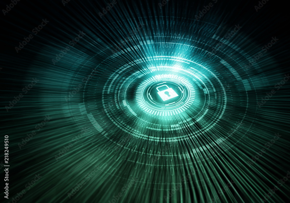 Canvas Prints internet security concept