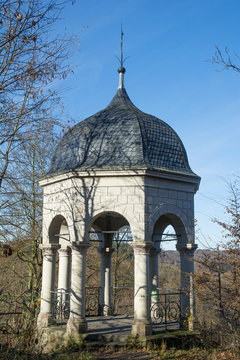 Aussichtspunkt Diederichstempel bei Solingen-Burg im Bergischen Land,Nordrhein-Westfalen,Deutschland