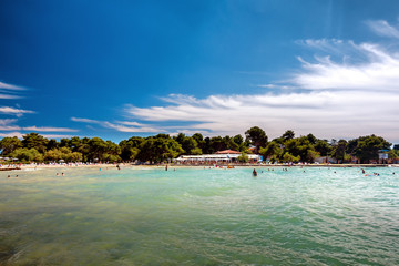 Luxury sand beach in Borik, Zadar Croatia
