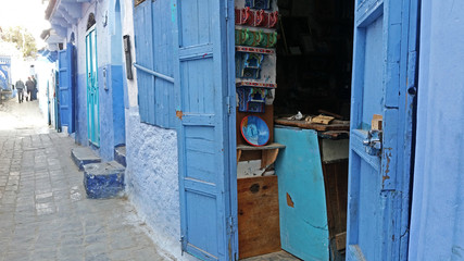Shops in Chefchaouen, Morocco