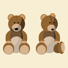 bear doll vector illustration 