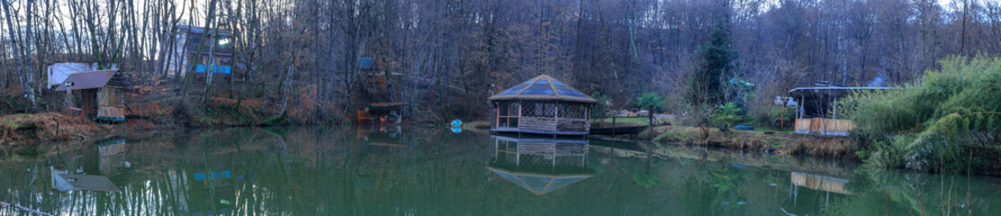 Fototapeta premium Лебедево озеро .Сочи