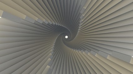 stair abstrat illusion background. 3D Illustration