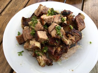 Roasted rib pieces