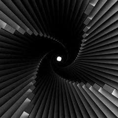 stair abstrat illusion background. 3D Illustration